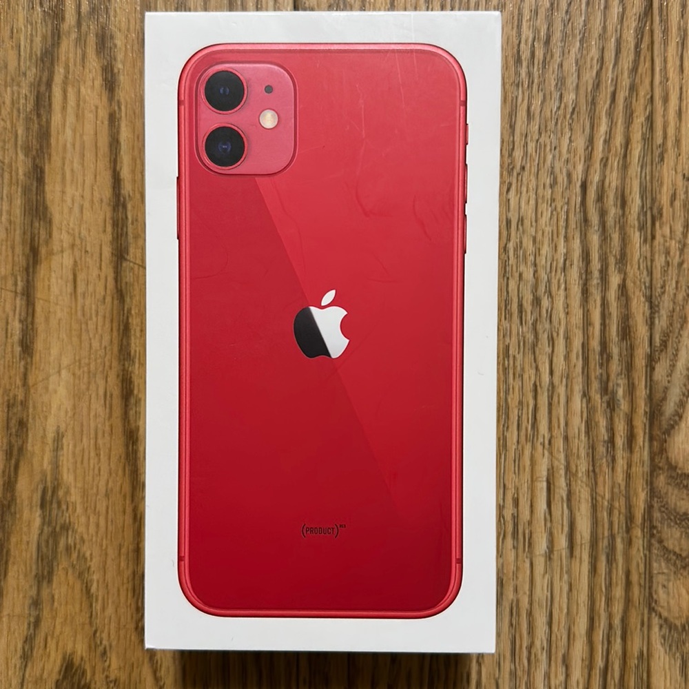 iPhone 11 Red 64GB Unlocked with Case